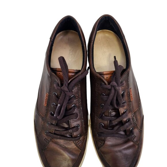 Ecco Shoes Ecco Shoes Soft 7 Mens Street Sneakers Brown Leather